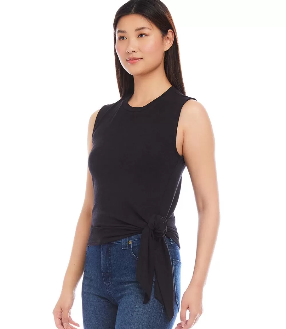 Petite Size Side-Tie Top>Karen Kane Fashion