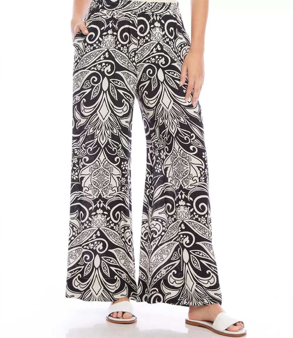 Petite Size Wide Leg Pants>Karen Kane Store