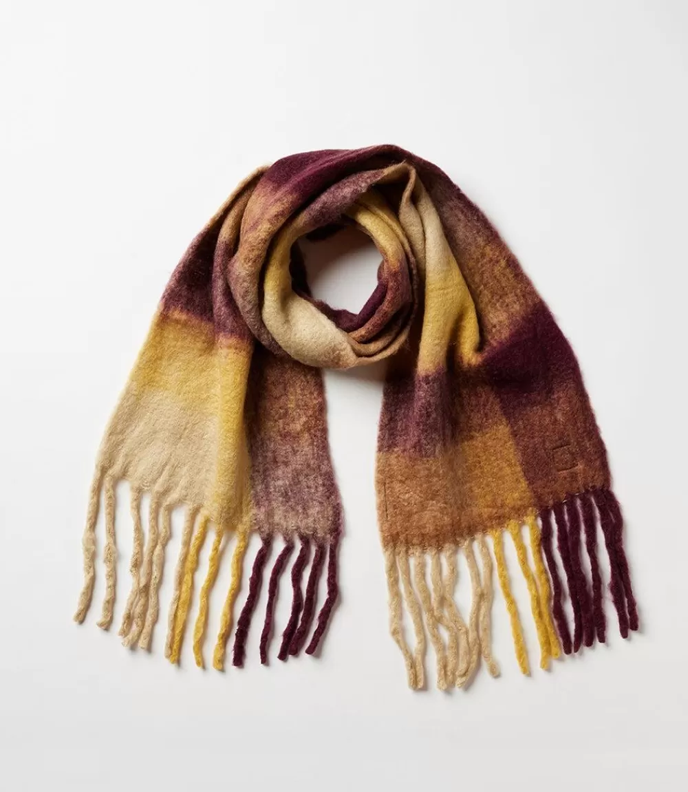 Plaid Fringe Scarf>Karen Kane Cheap