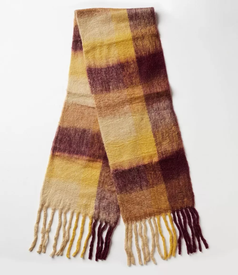 Plaid Fringe Scarf>Karen Kane Cheap