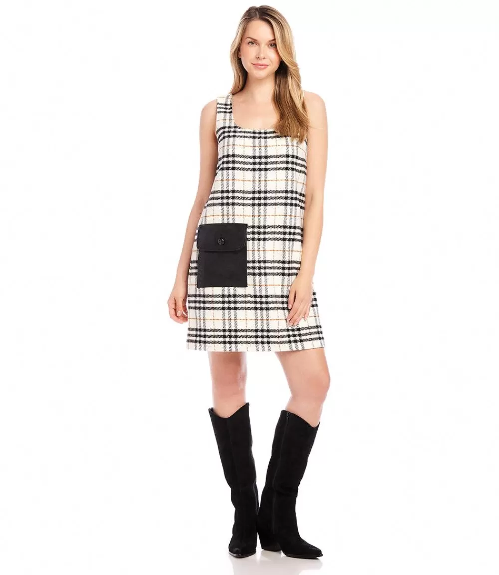 Plaid Shift Dress>Karen Kane Best Sale