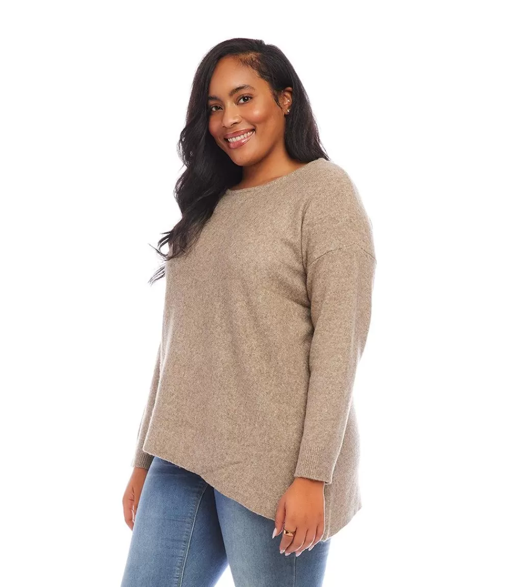 Plus Size Asymmetric Sweater>Karen Kane Sale