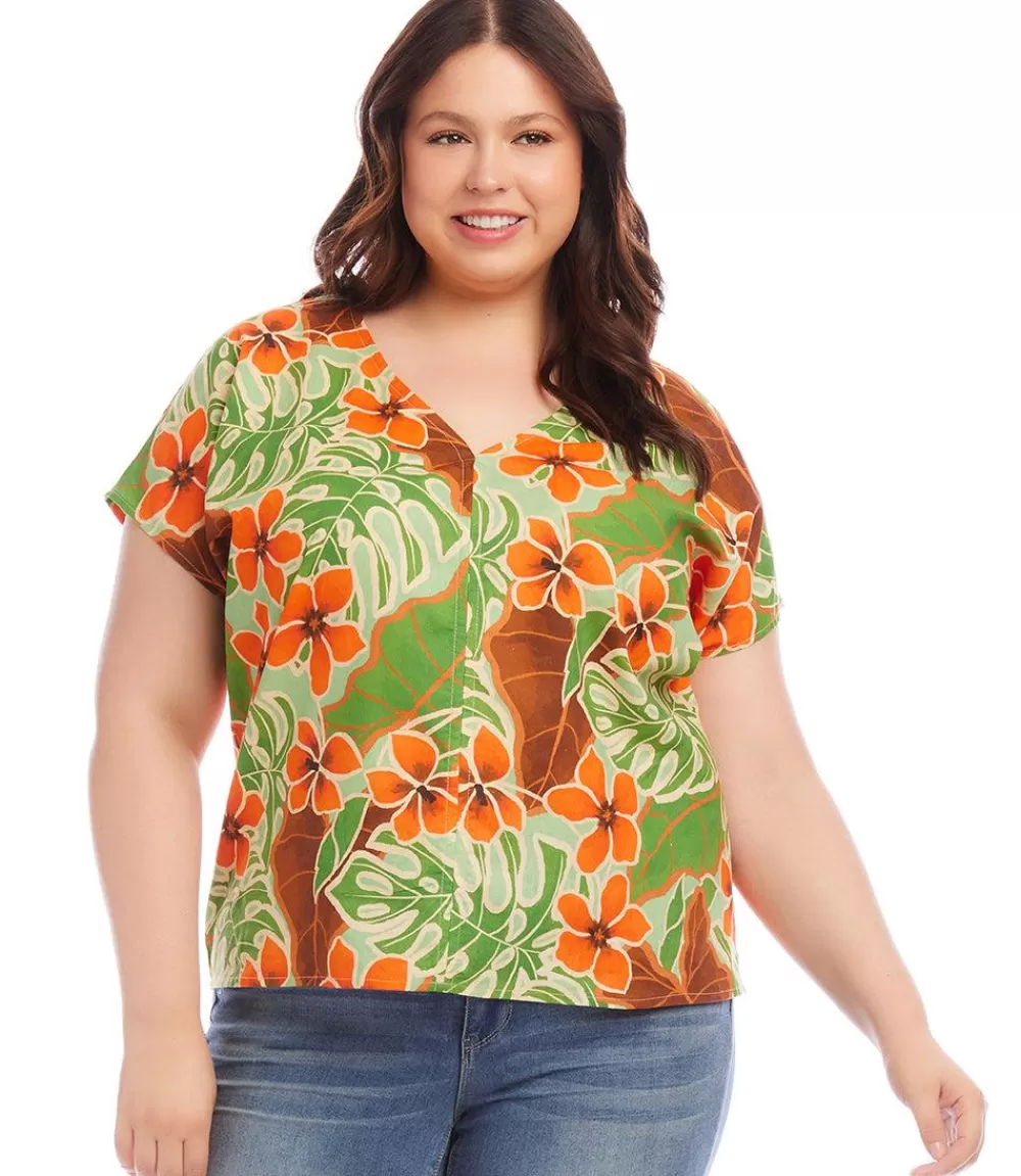 Plus Size Dolman Sleeve Top>Karen Kane Shop