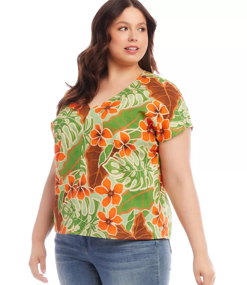 Plus Size Dolman Sleeve Top>Karen Kane Shop