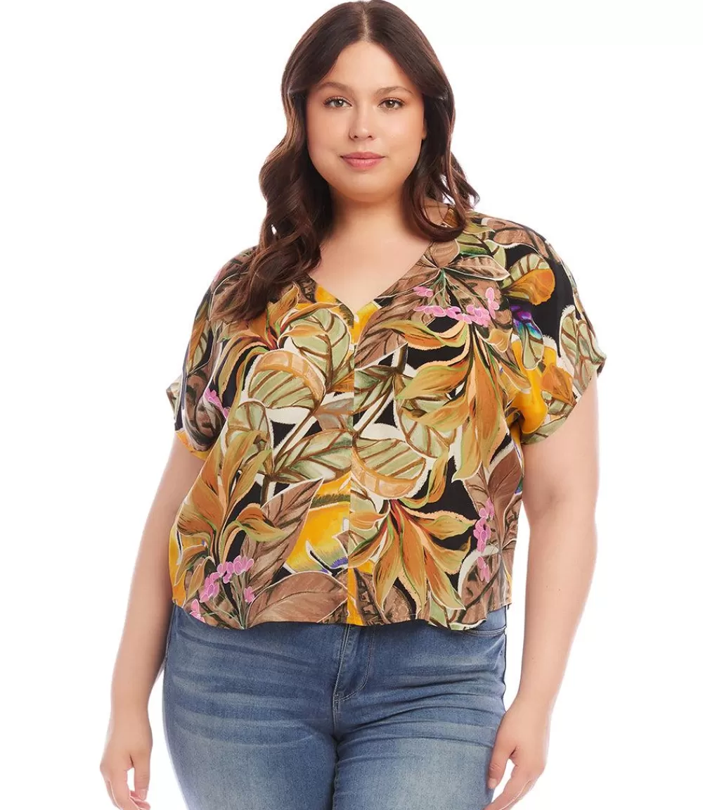 Plus Size Dolman Sleeve Top>Karen Kane Hot