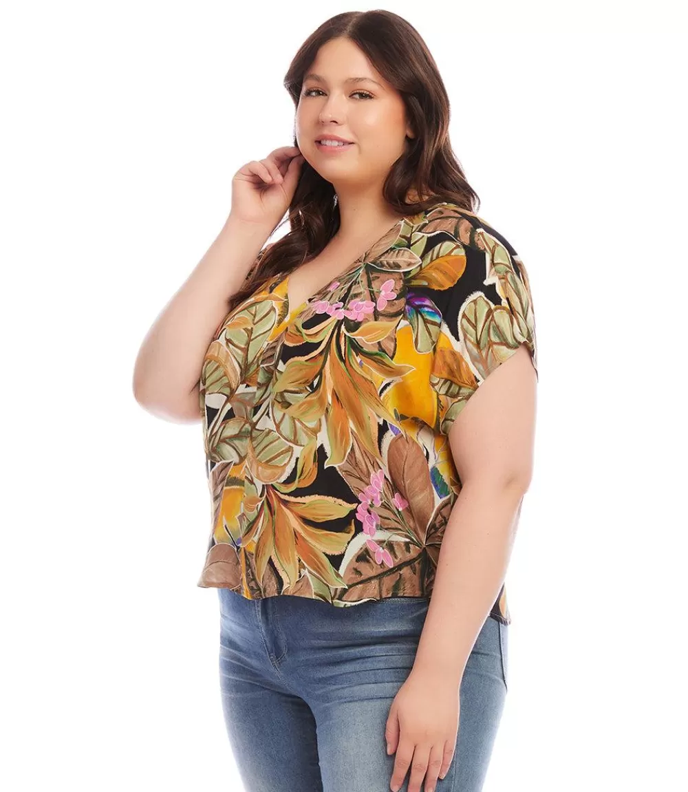 Plus Size Dolman Sleeve Top>Karen Kane Hot