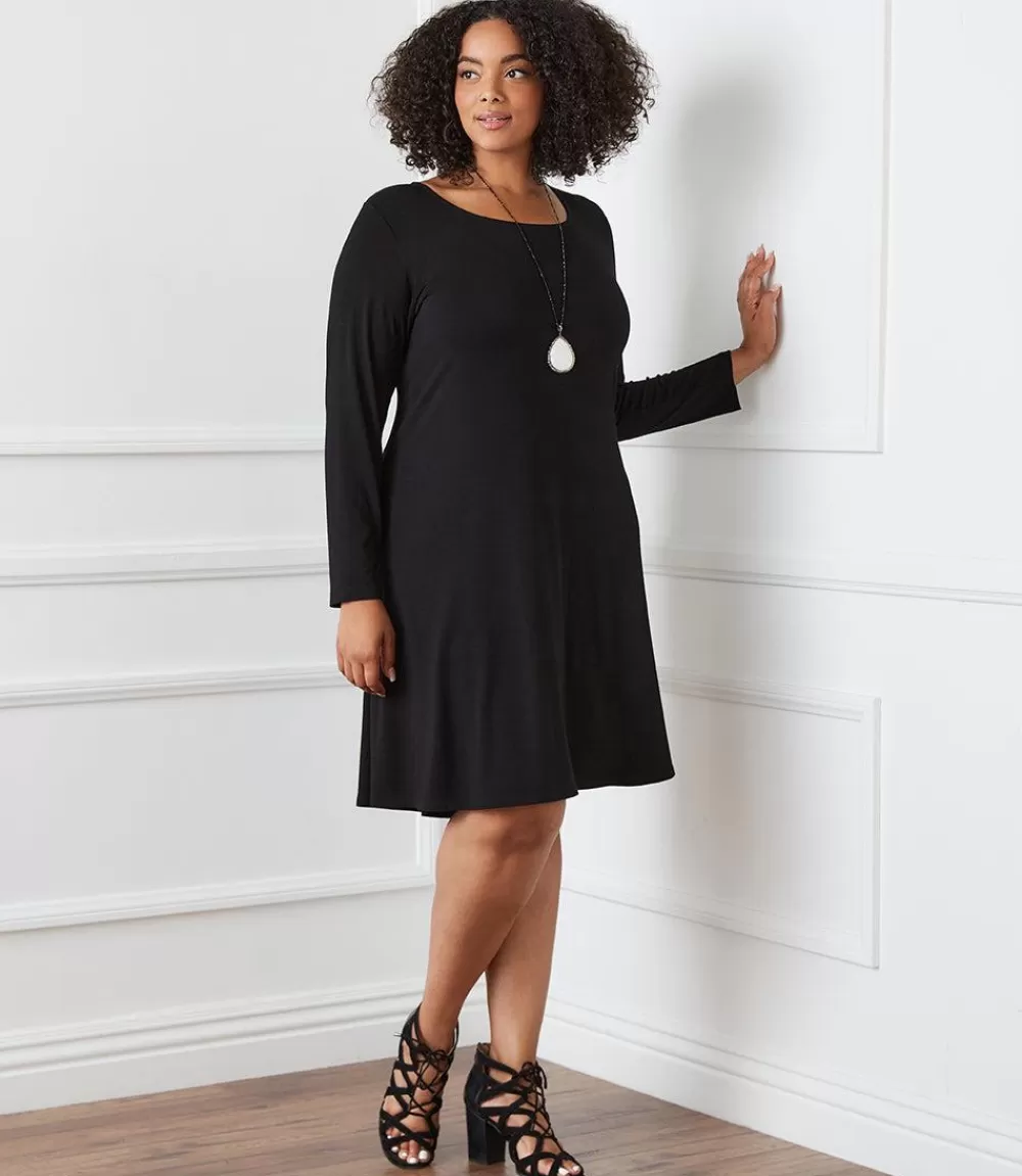 Plus Size Long Sleeve Maggie Dress>Karen Kane Sale