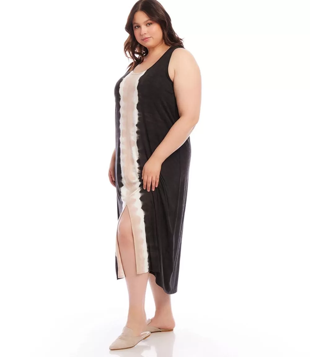 Plus Size Midi Tie Dye Dress>Karen Kane New