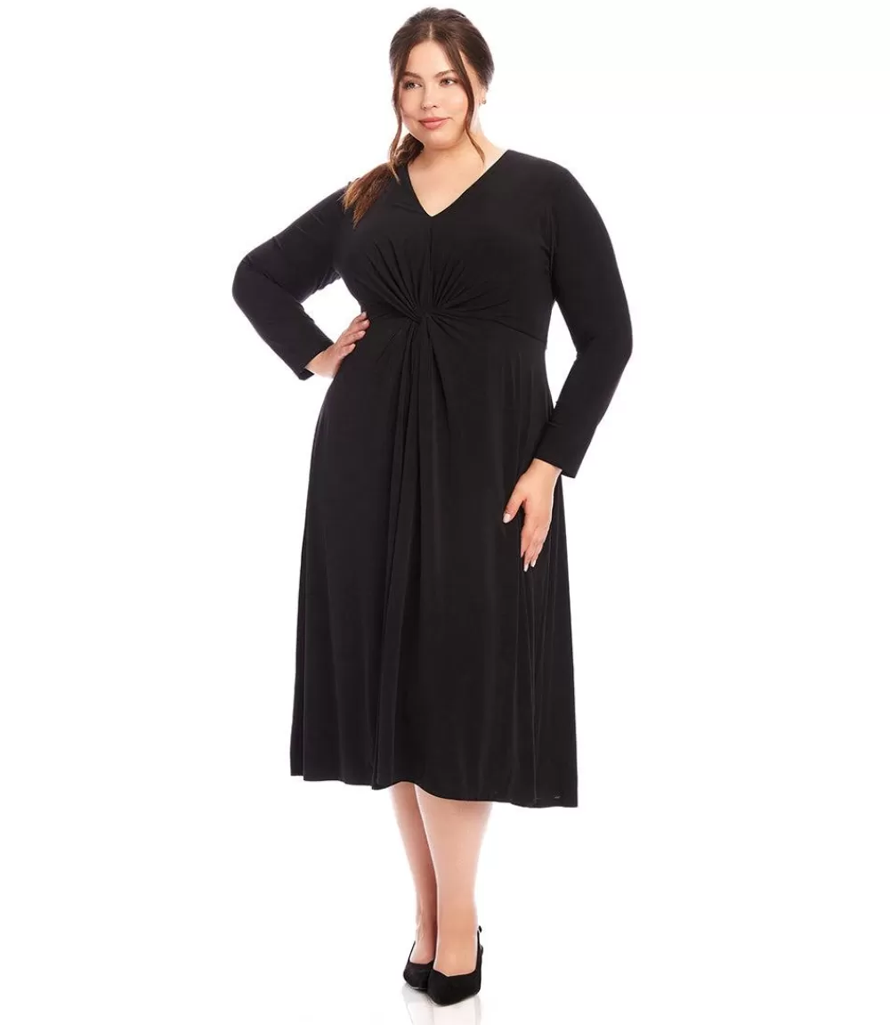 Plus Size Monroe Travel Dress>Karen Kane Clearance