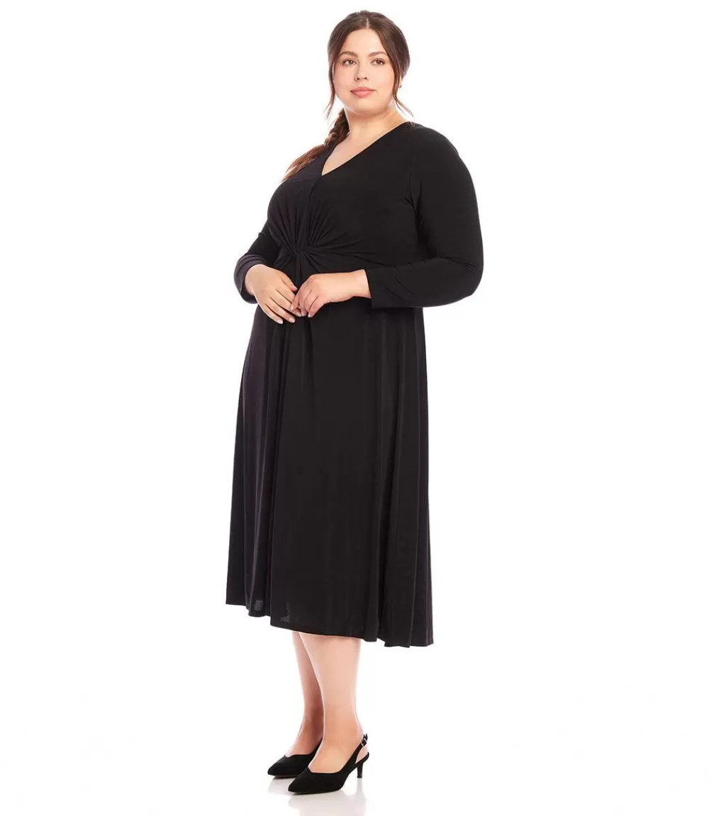 Plus Size Monroe Travel Dress>Karen Kane Clearance