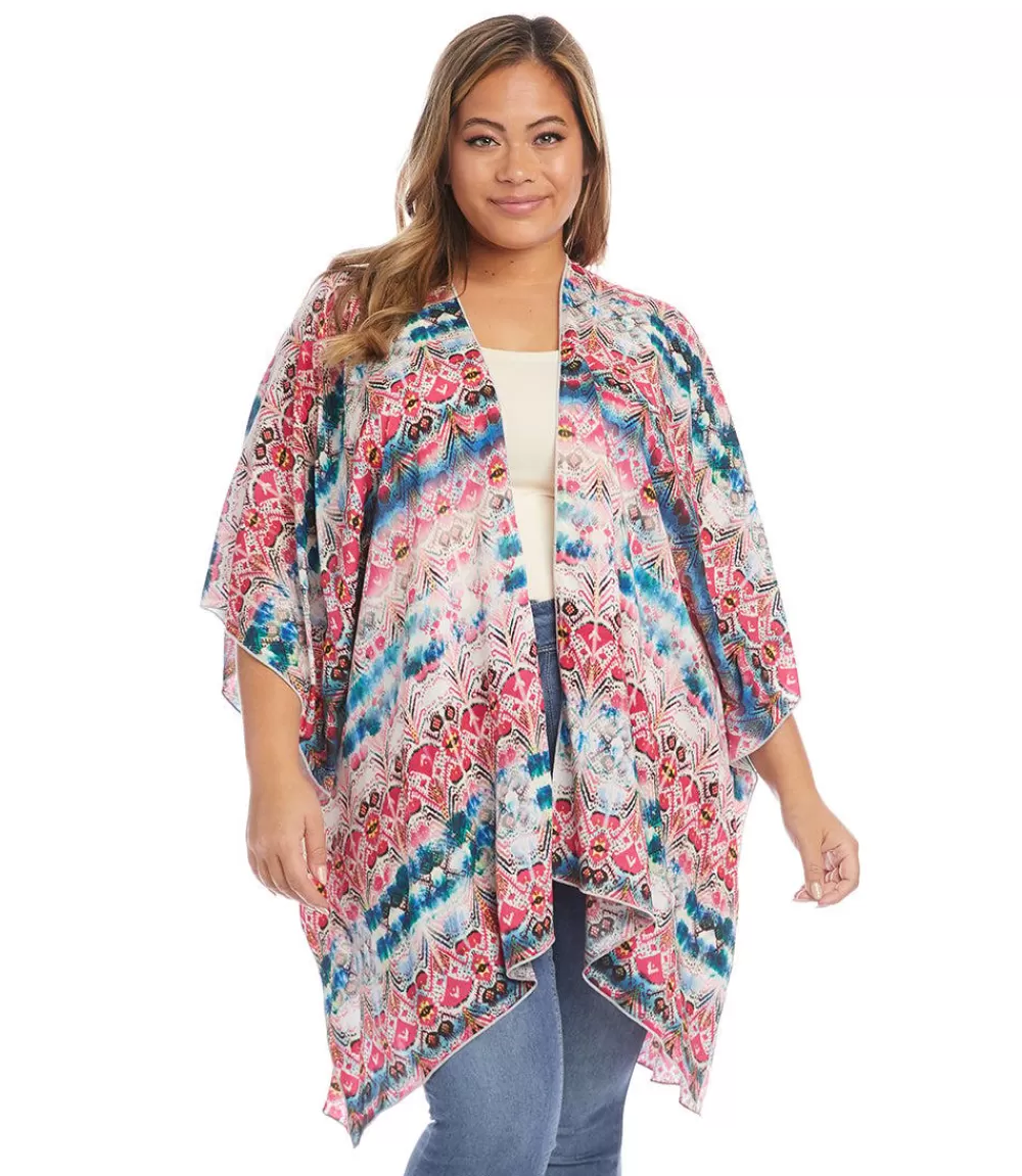 Plus Size Open Front Jacket>Karen Kane New