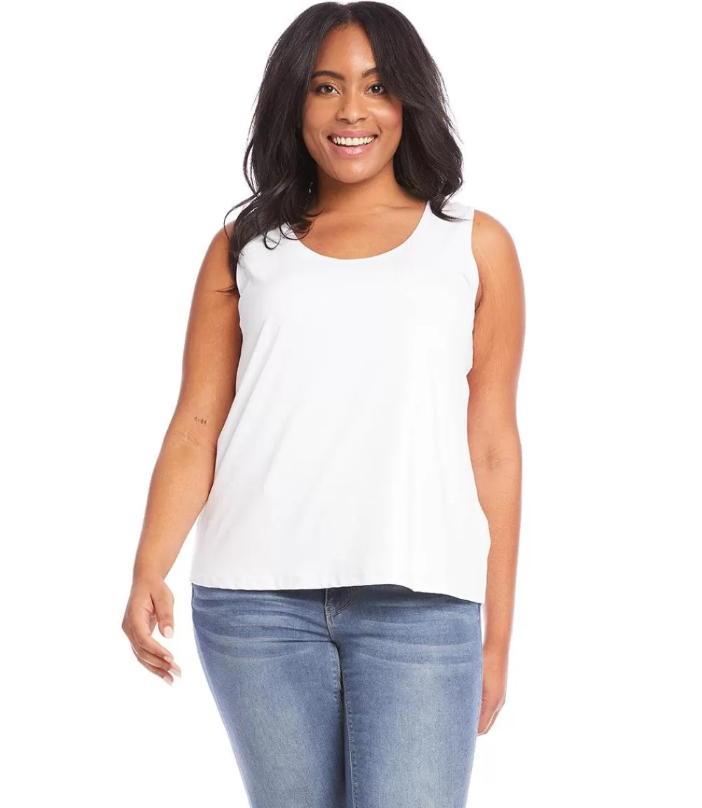 Plus Size Scoop Tank>Karen Kane Flash Sale