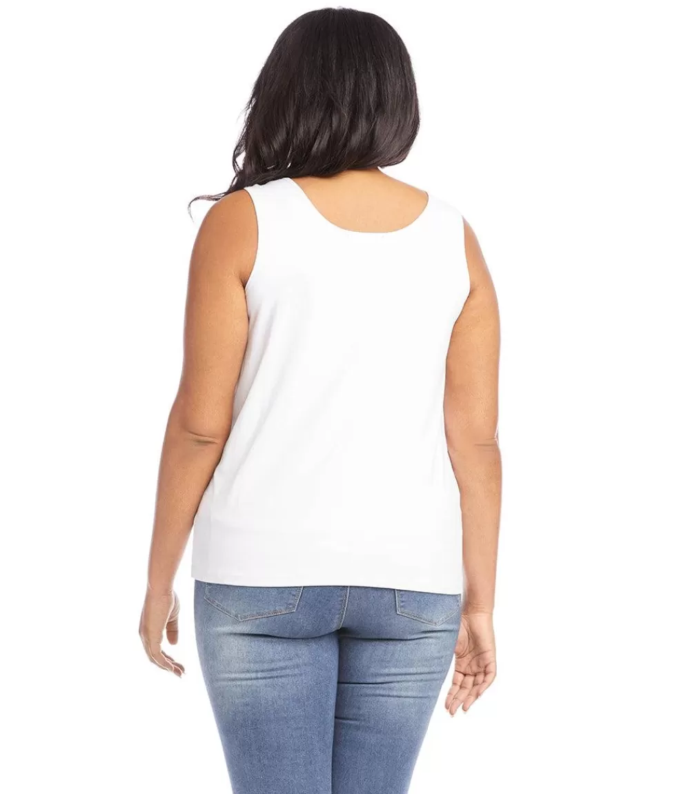 Plus Size Scoop Tank>Karen Kane Flash Sale