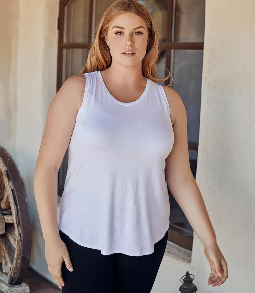 Plus Size Shirttail Tank>Karen Kane Best