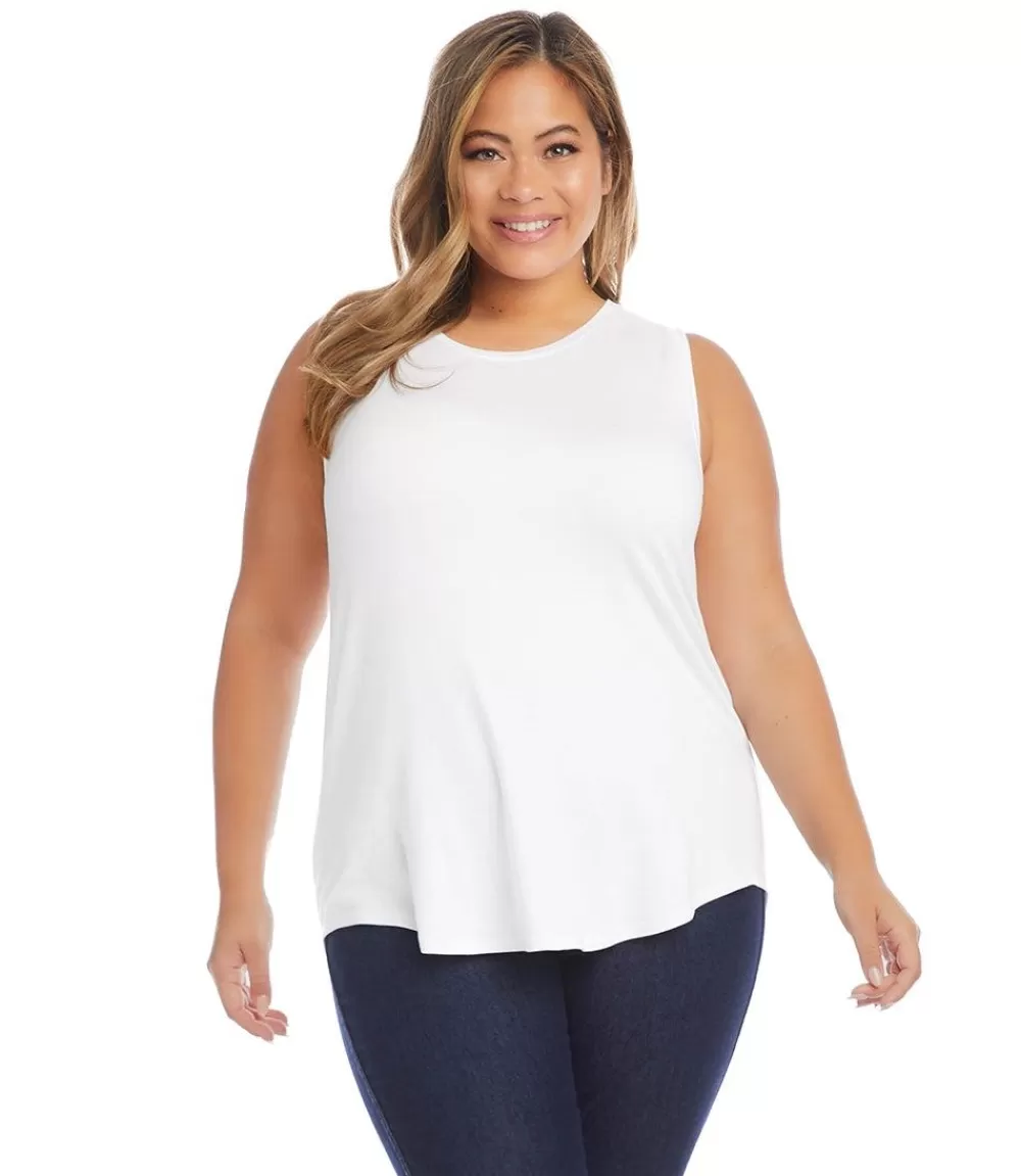 Plus Size Shirttail Tank>Karen Kane Best