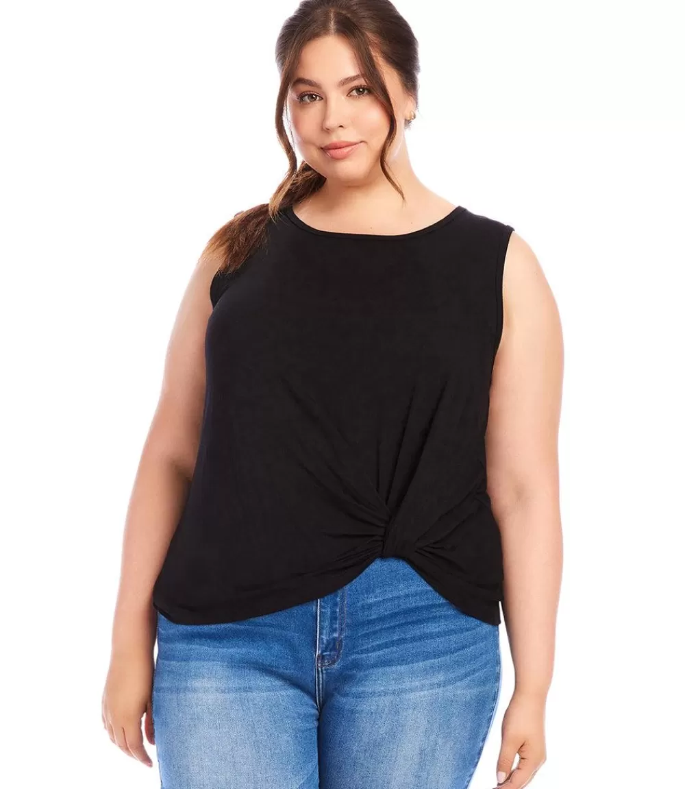 Plus Size Sleeveless Pick Up Top>Karen Kane Cheap