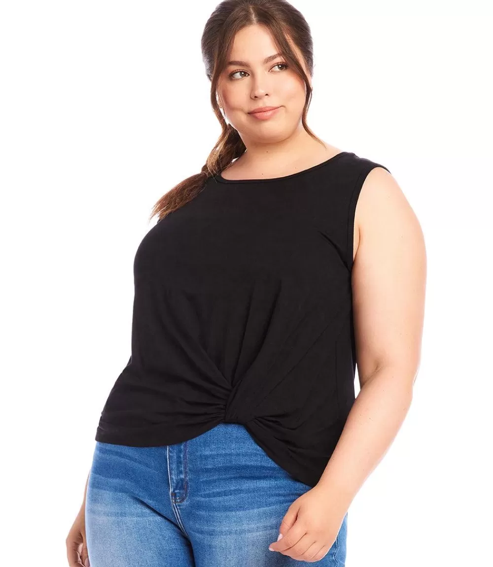 Plus Size Sleeveless Pick Up Top>Karen Kane Cheap