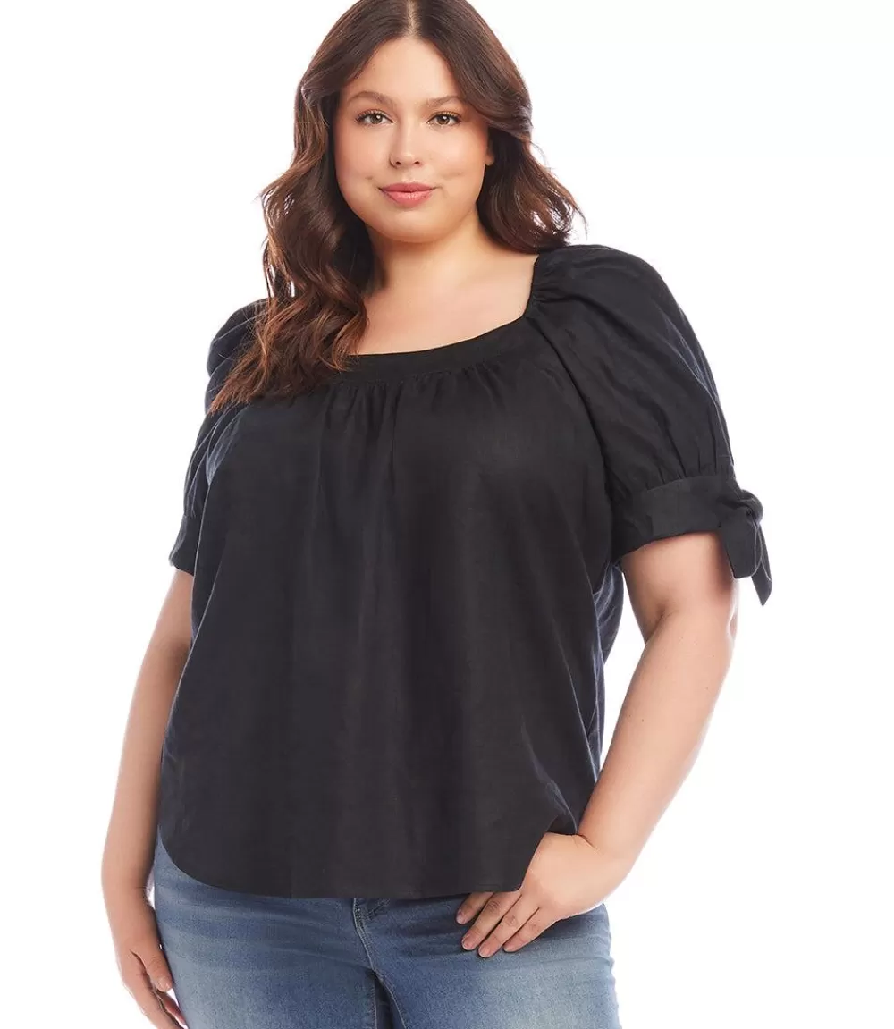 Plus Size Square Neck Top>Karen Kane Best Sale