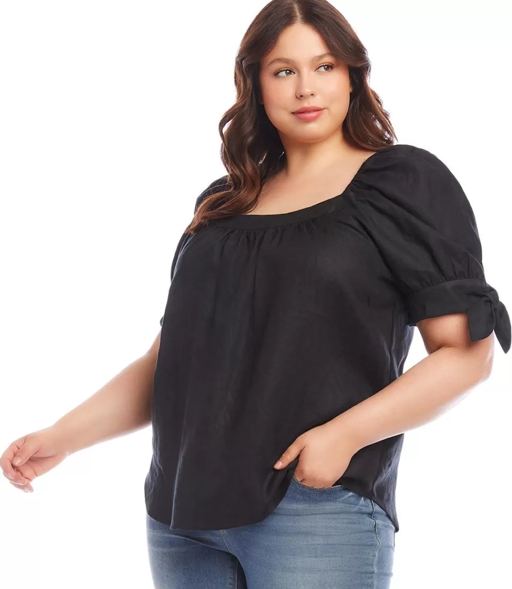 Plus Size Square Neck Top>Karen Kane Best Sale