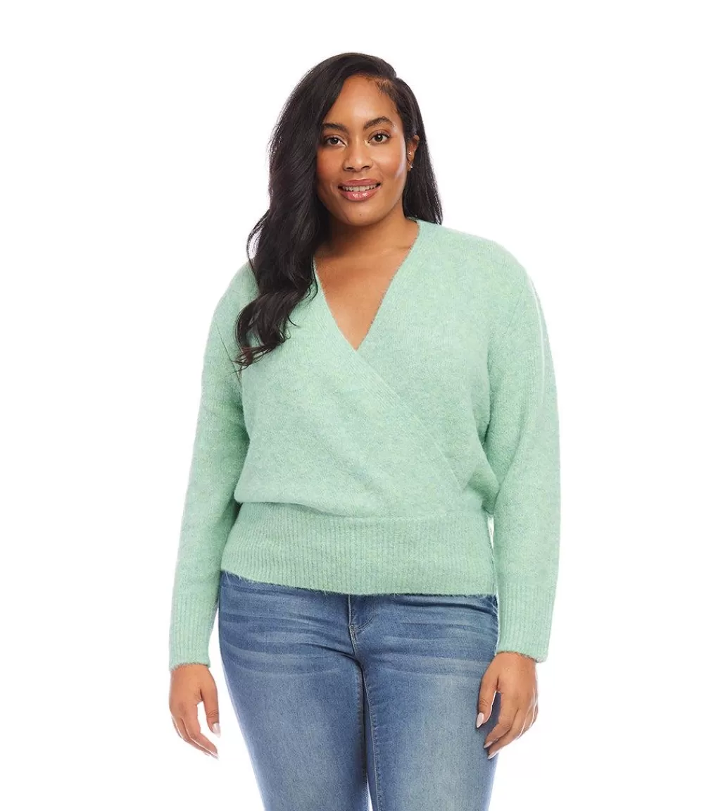 Plus Size Wrap Sweater>Karen Kane Best Sale