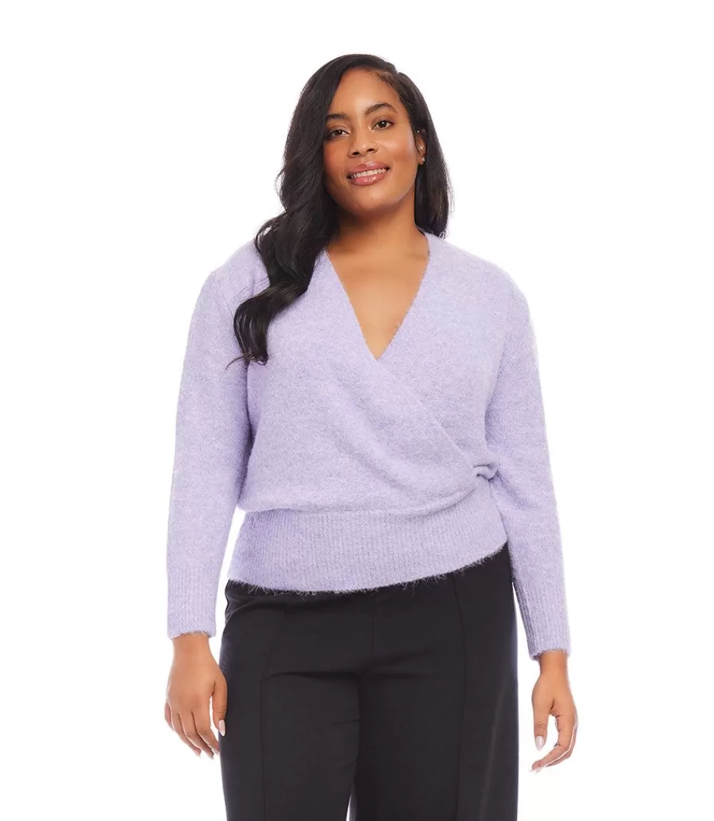 Plus Size Wrap Sweater>Karen Kane Best