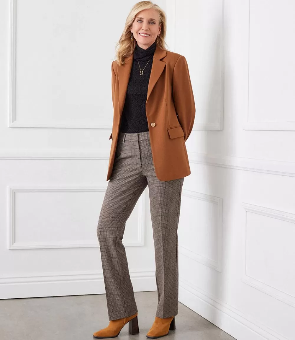 Ponte Knit Blazer>Karen Kane Clearance