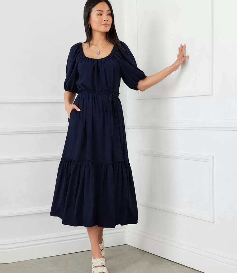 Puff Sleeve Dress>Karen Kane Store