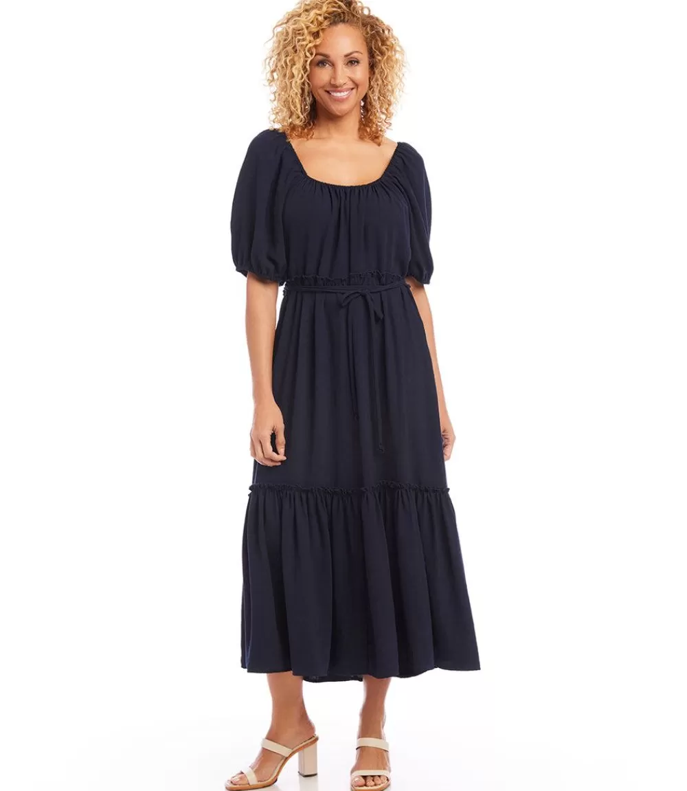 Puff Sleeve Dress>Karen Kane Store