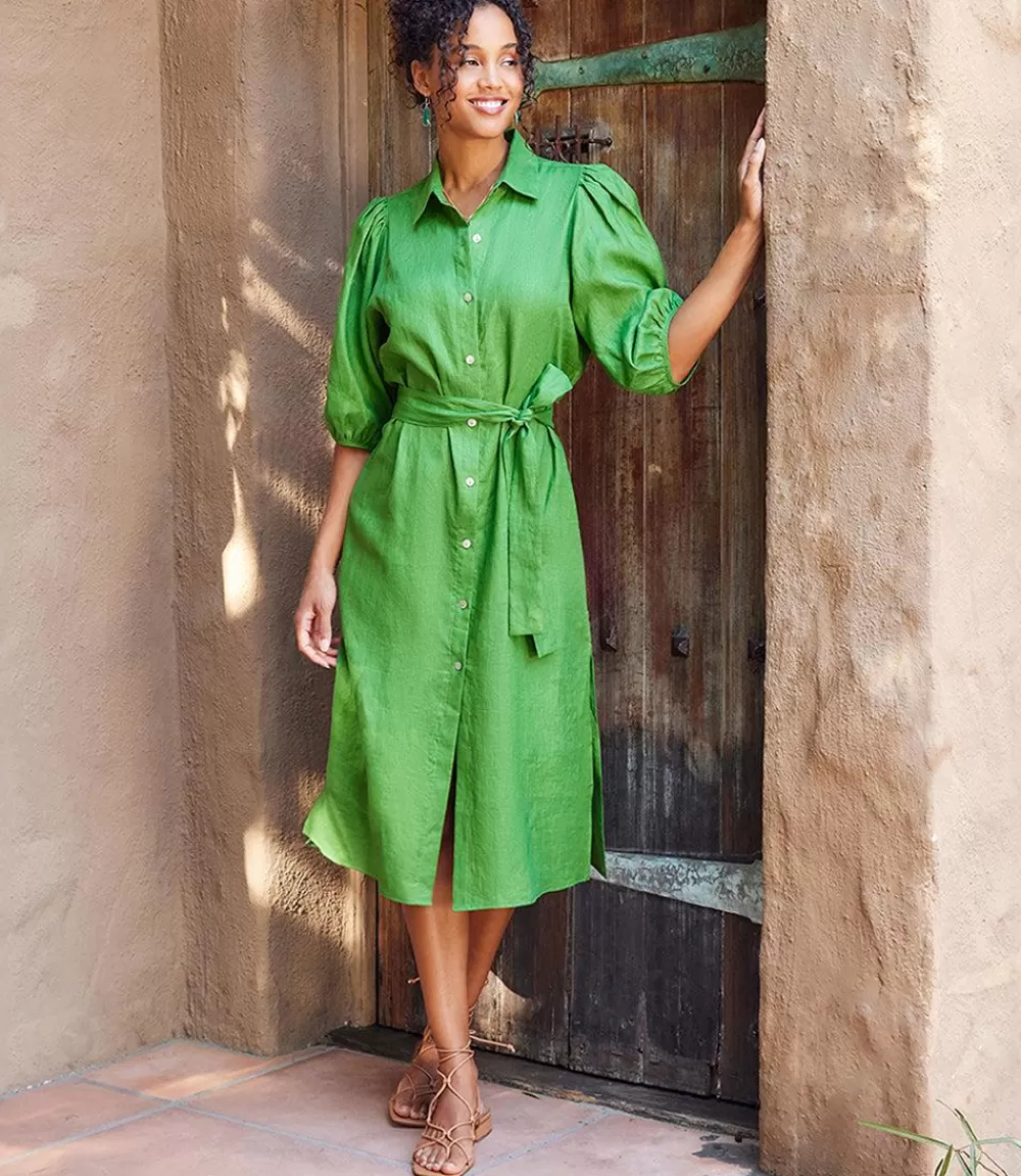 Puff Sleeve Shirtdress>Karen Kane Fashion