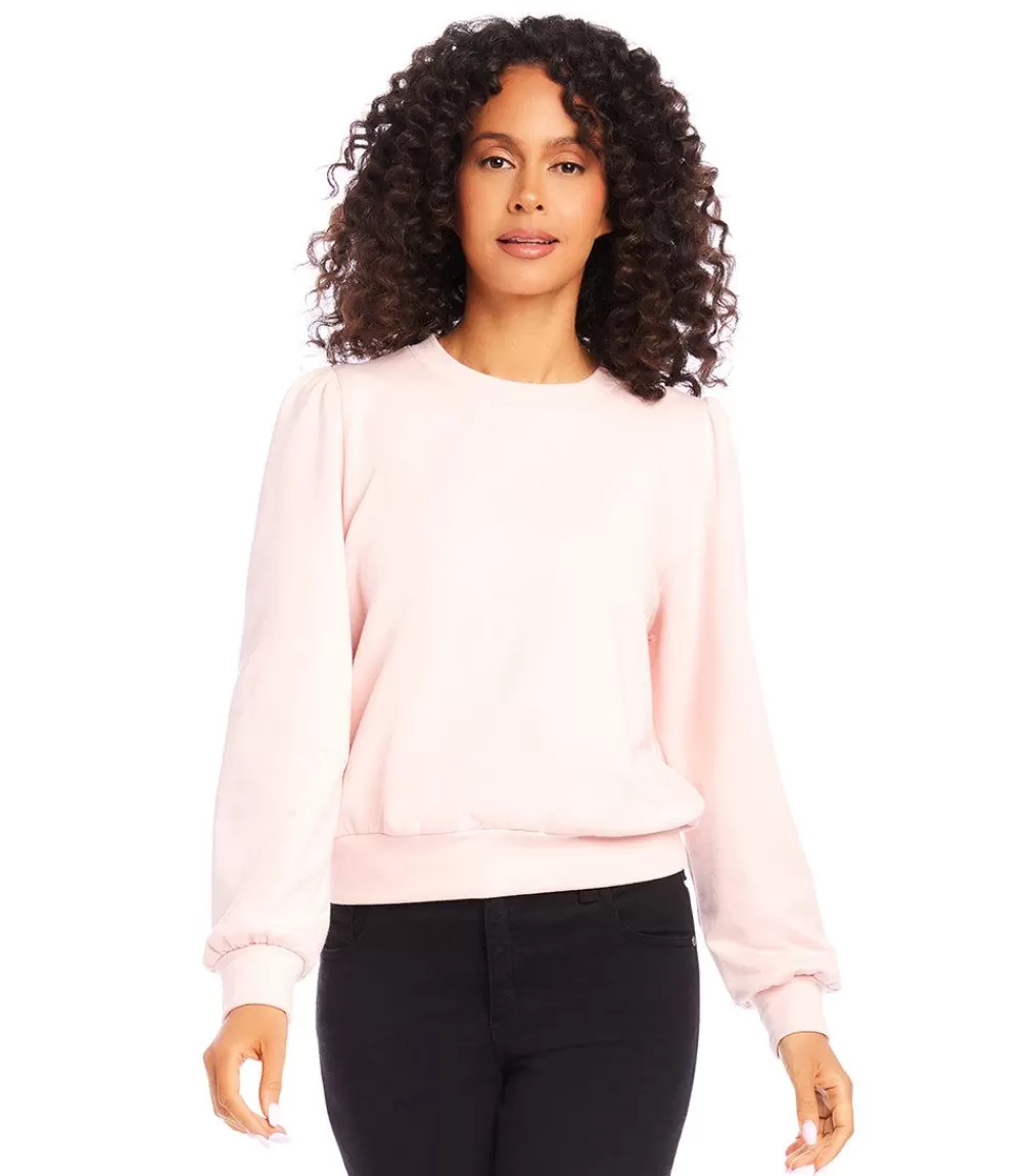 Puff Sleeve Sweatshirt>Karen Kane Sale