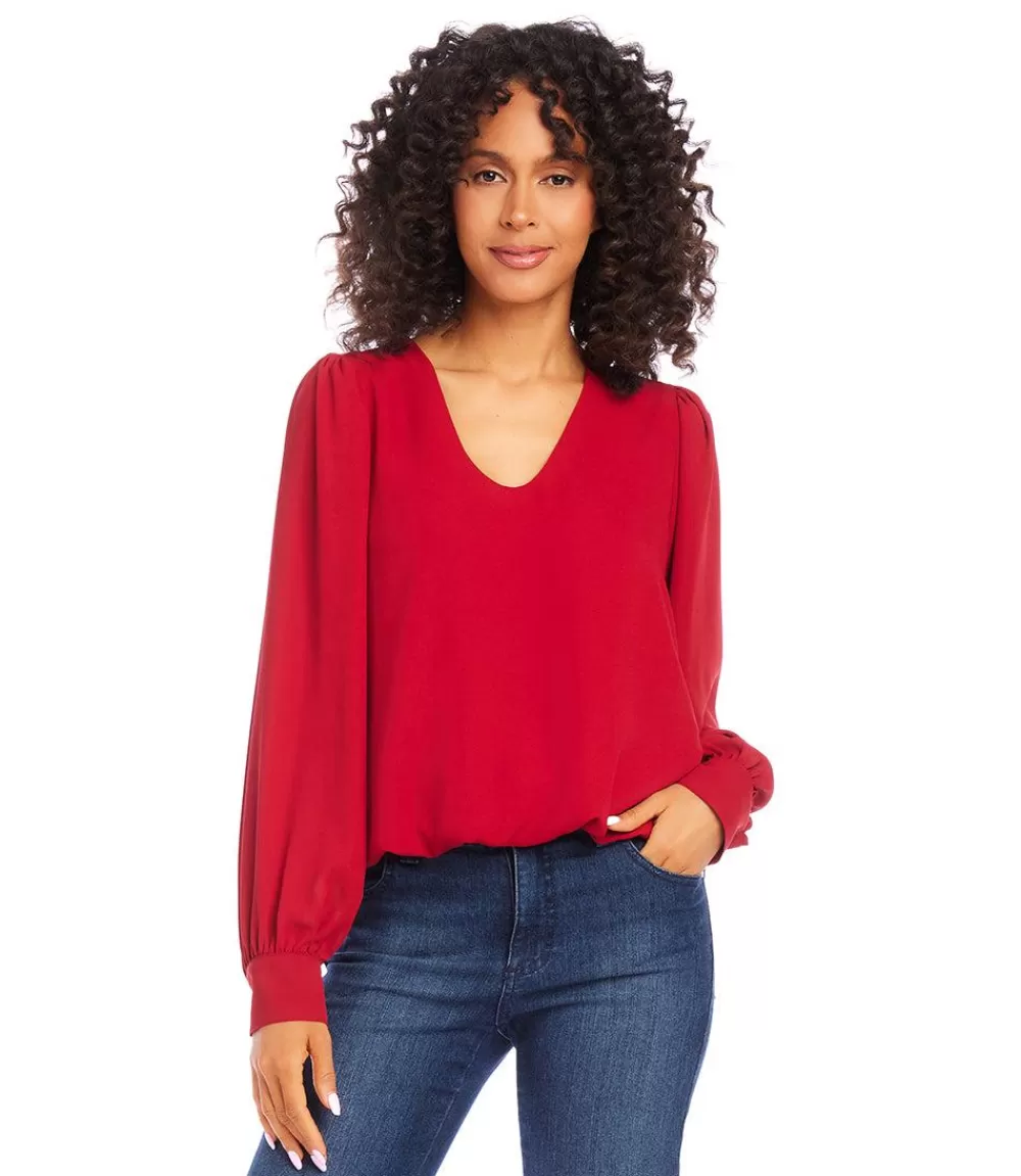 Puff Sleeve Top>Karen Kane Discount