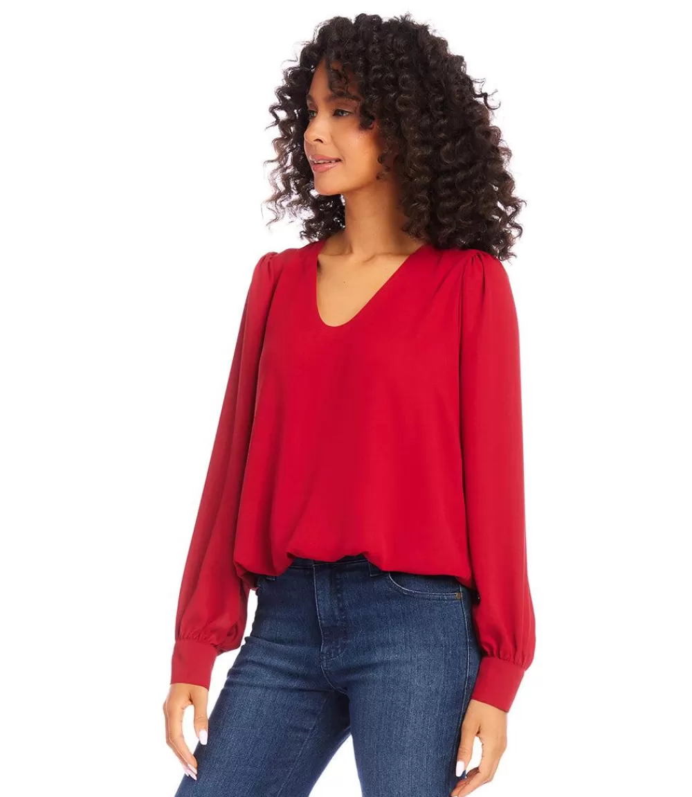 Puff Sleeve Top>Karen Kane Discount