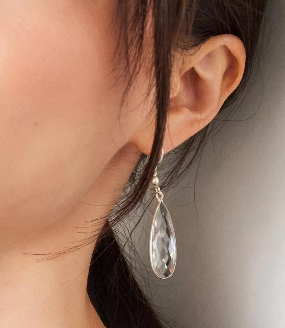 Quartz Teardrop Earrings>Karen Kane Store