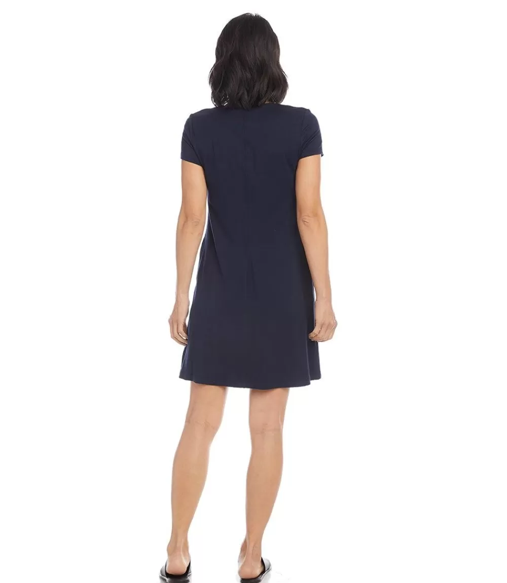 Quinn V-Neck Pocket Dress>Karen Kane Cheap