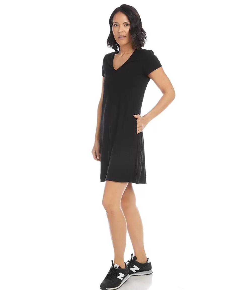 Quinn V-Neck Pocket Dress>Karen Kane Online