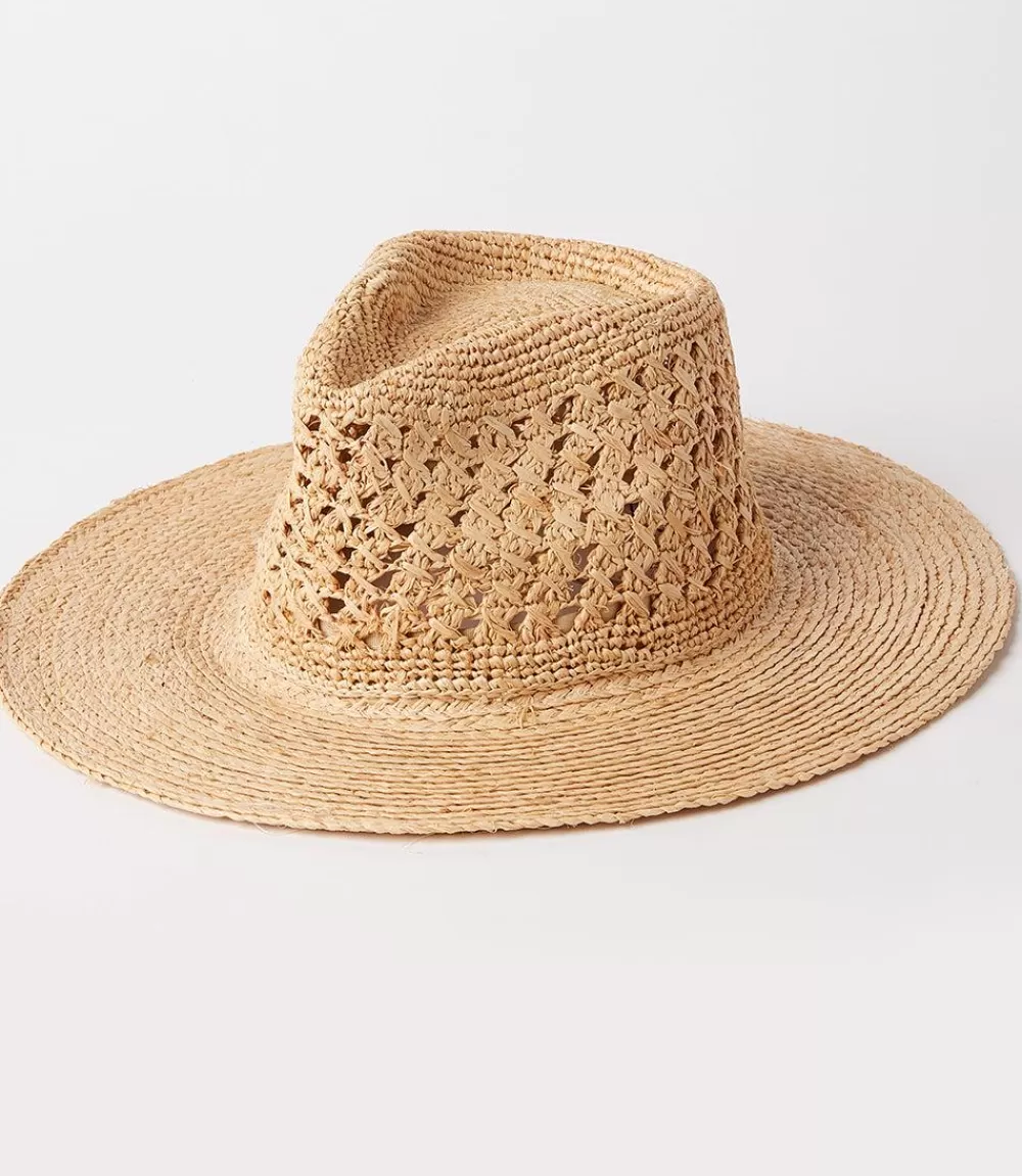 Raffia Fedora Hat>Karen Kane Discount