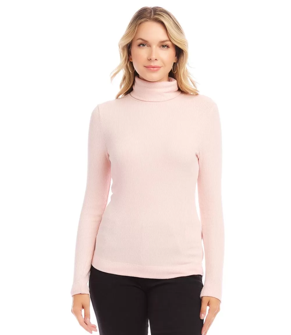 Ribbed Turtleneck Top>Karen Kane Best Sale