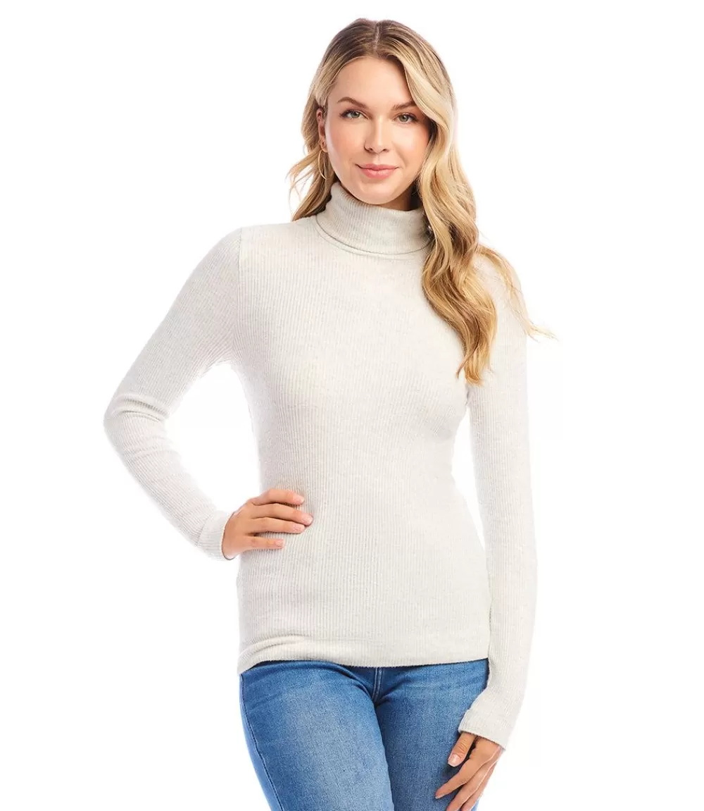 Ribbed Turtleneck Top>Karen Kane Discount