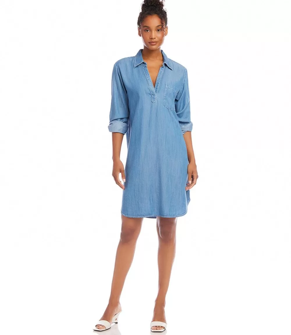 Roll Tab Sleeve Shirtdress>Karen Kane Best