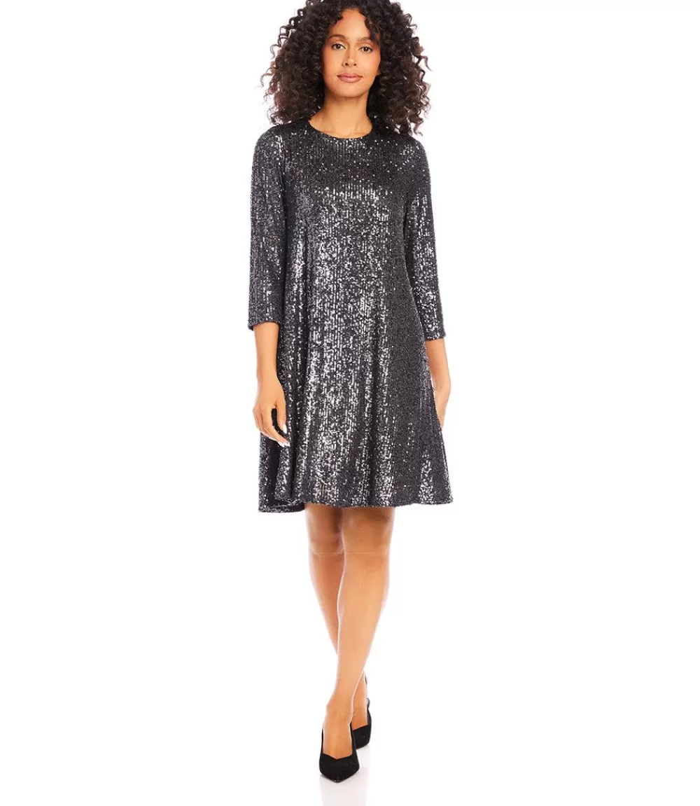 Sequin Swing Dress>Karen Kane Hot