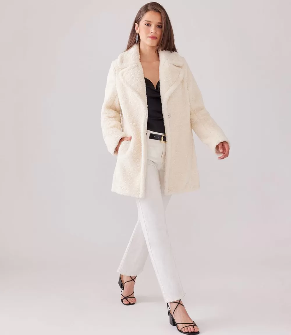 Sherpa Coat>Karen Kane Flash Sale