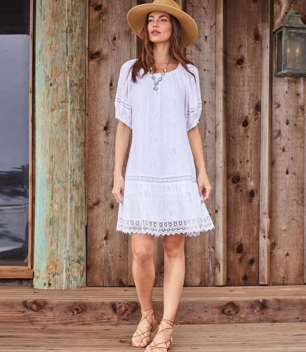 Short Sleeve Embroidered Dress>Karen Kane Best