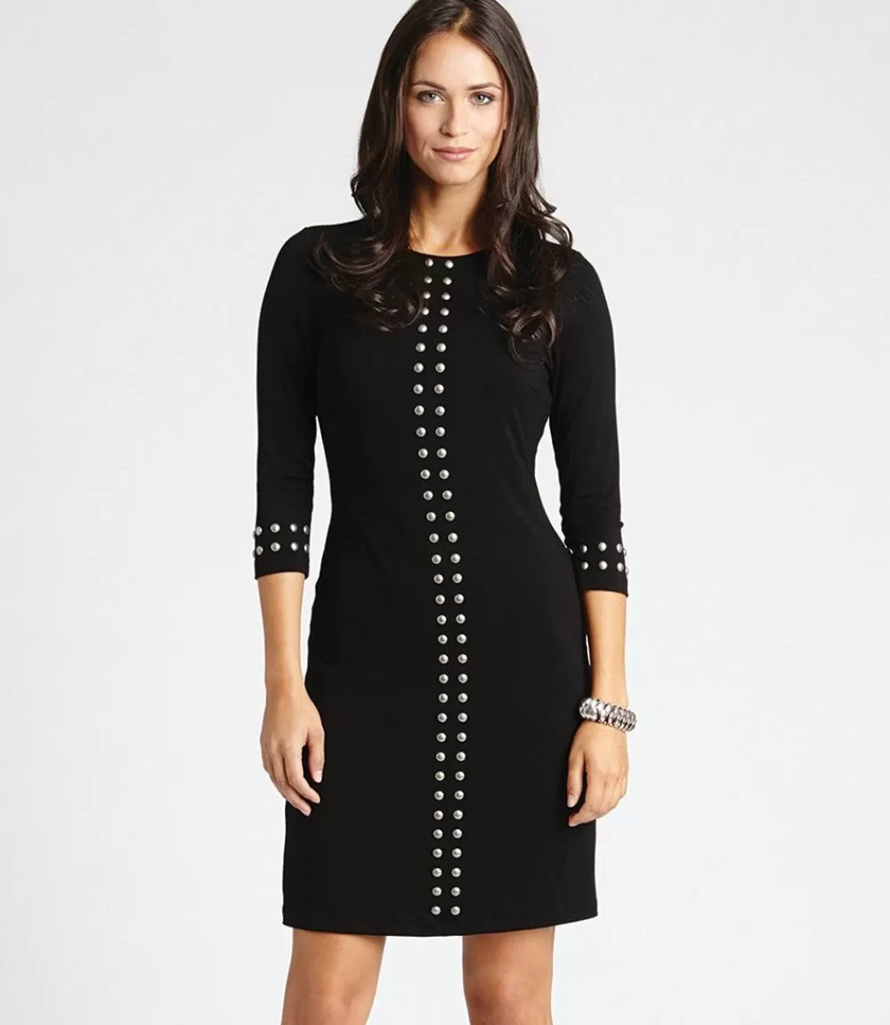 Silver Studded Sheath Dress>Karen Kane Best Sale