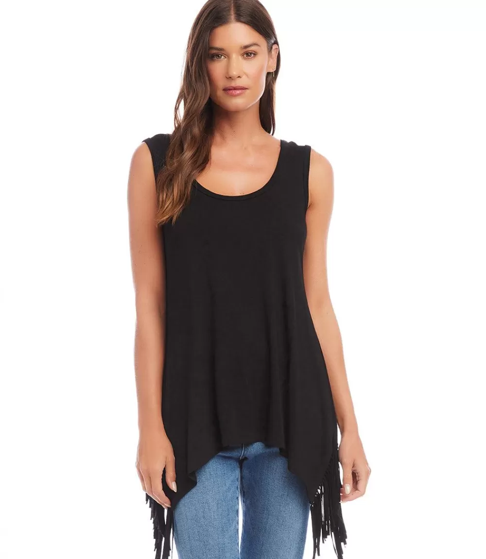 Sleeveless Fringe Top>Karen Kane Online