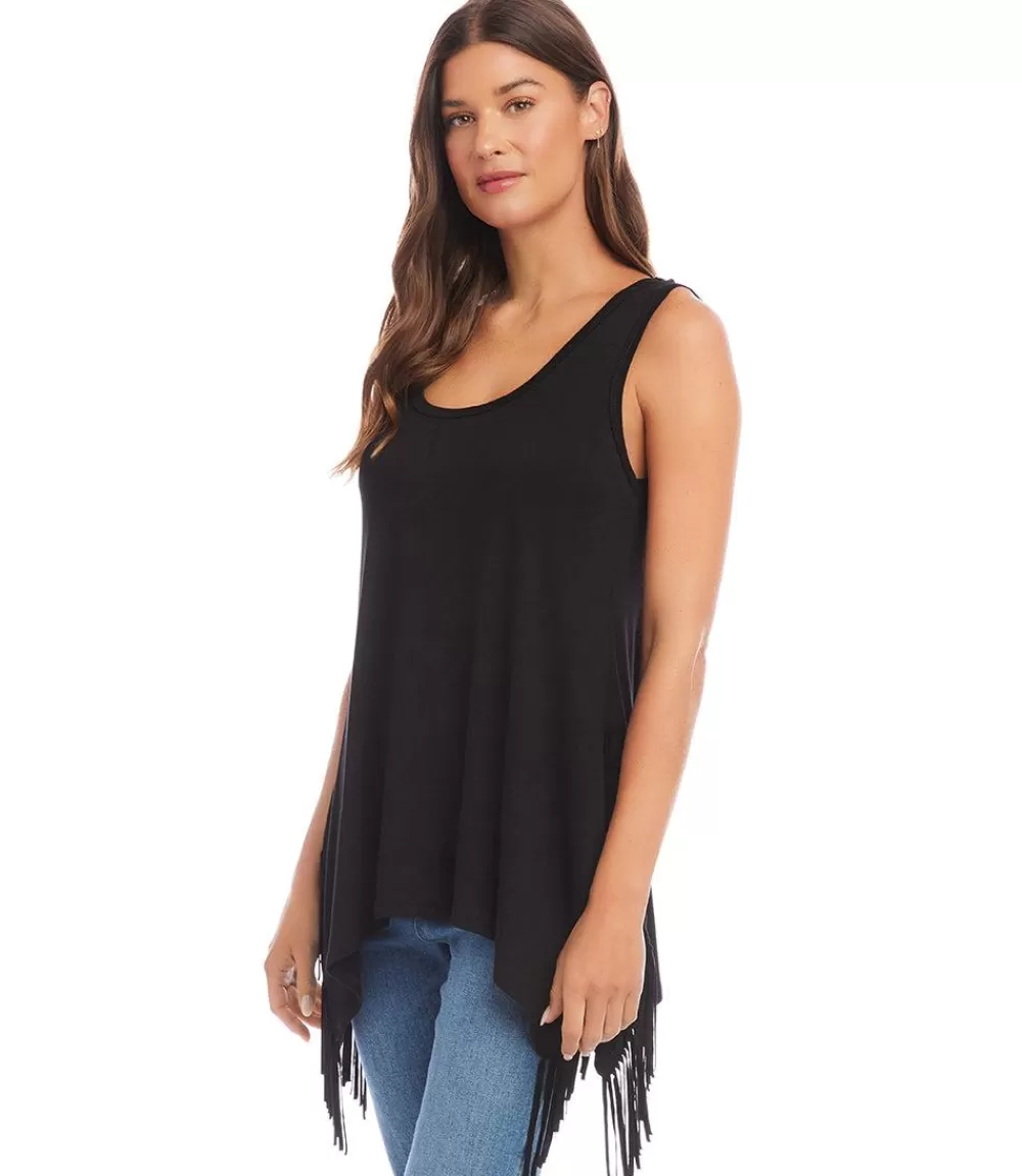 Sleeveless Fringe Top>Karen Kane Online