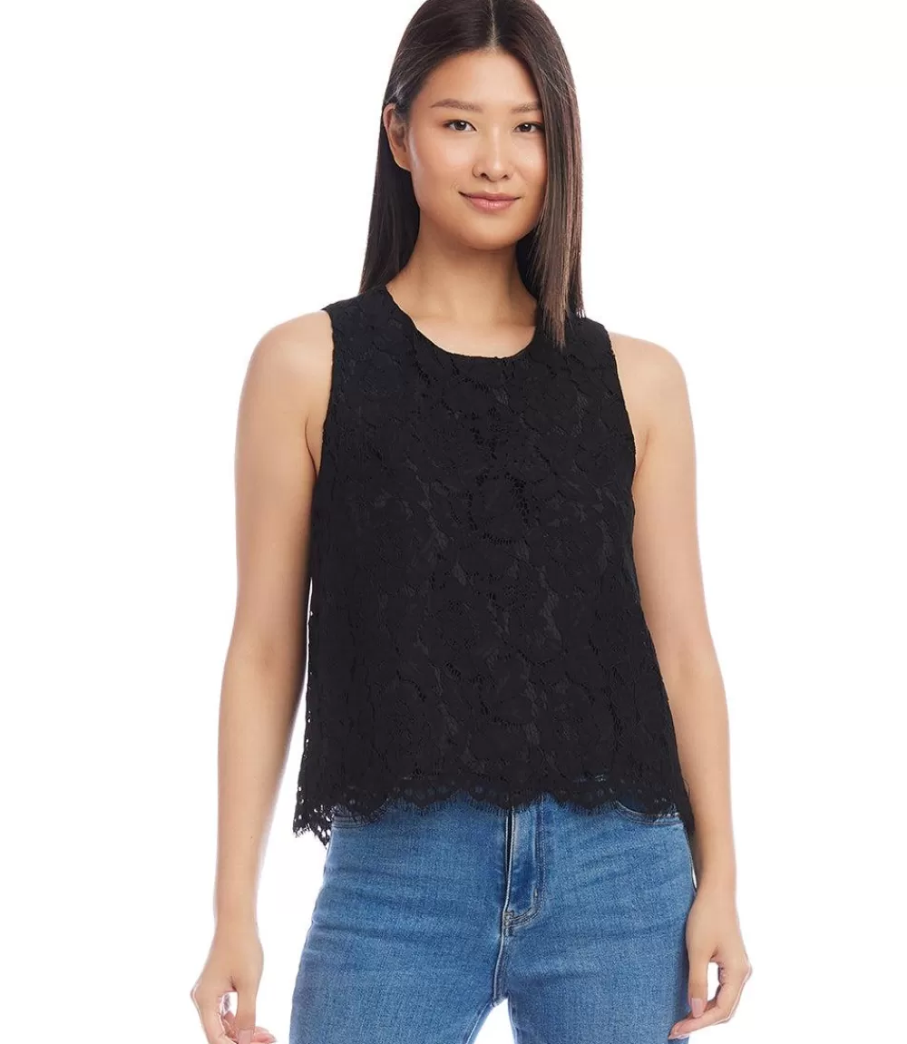 Sleeveless Lace Top>Karen Kane Best