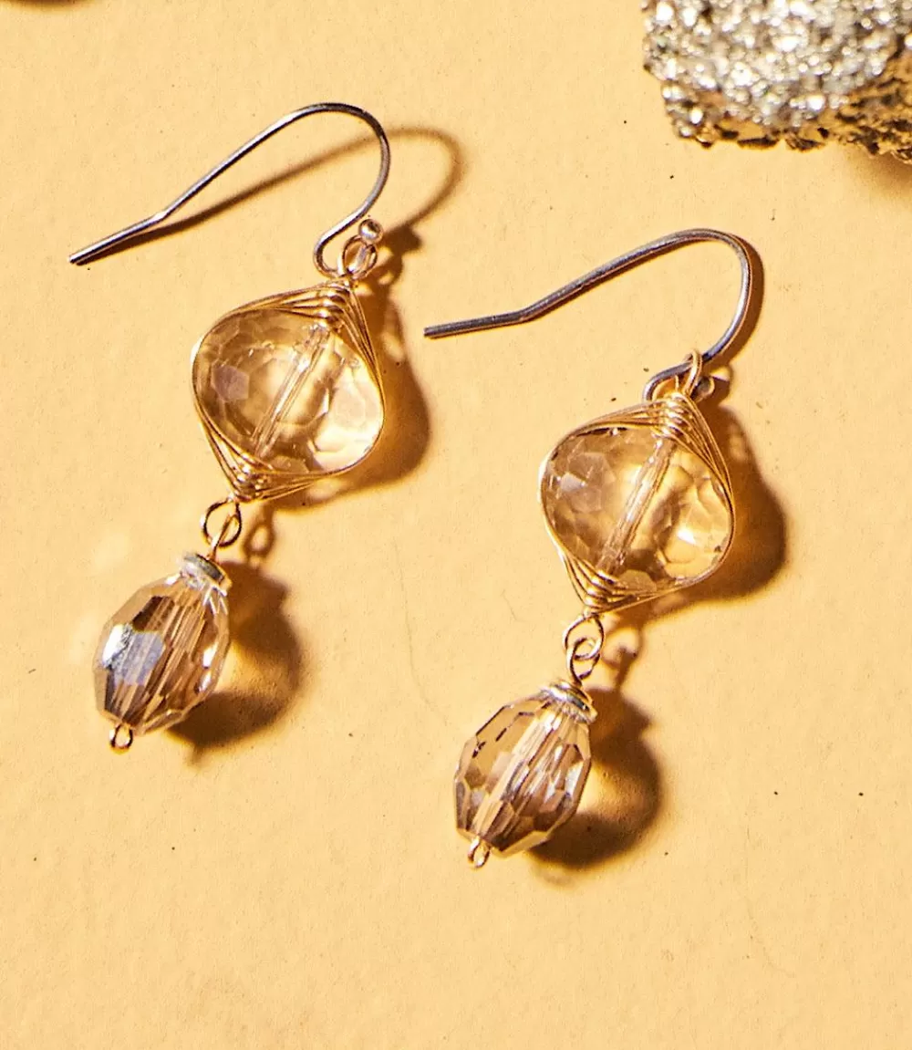 y Quartz Dangle Earrings>Karen Kane Cheap