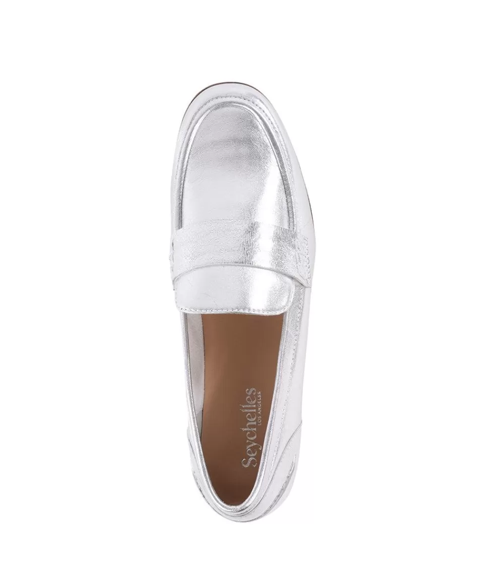 Sooner Or Later Metallic Penny Loafer>Karen Kane Store