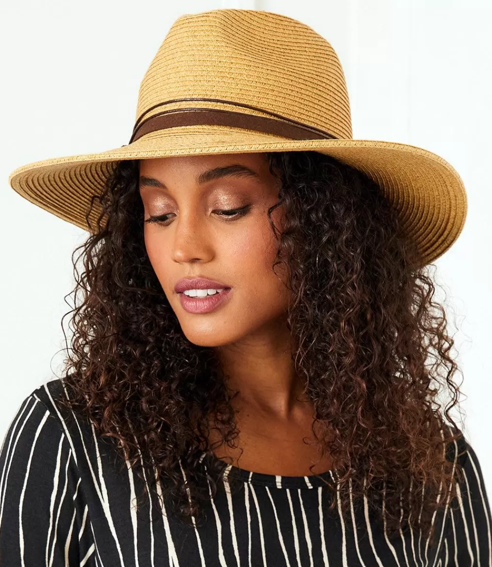 Straw Hat With Leather Tie>Karen Kane Flash Sale