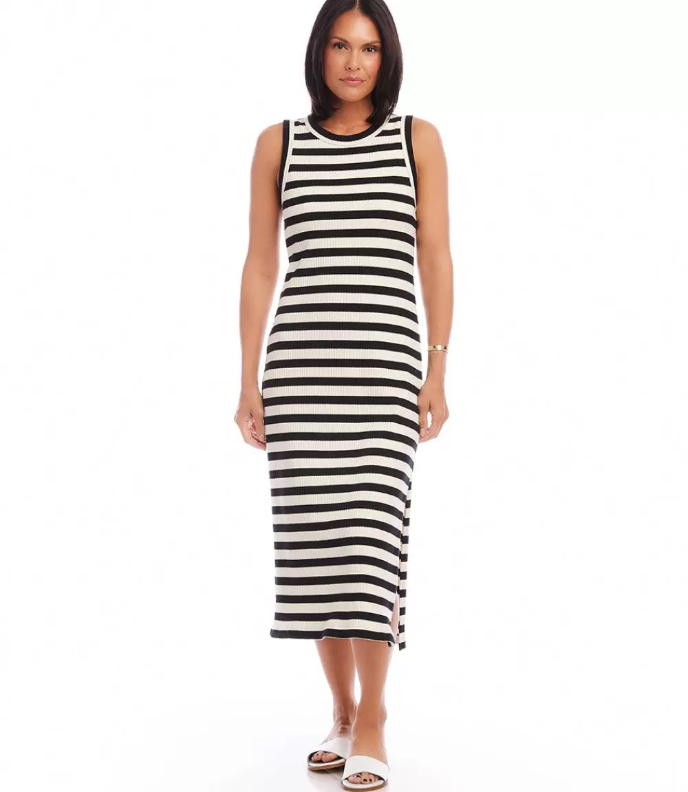 Stripe Midi Column Dress>Karen Kane Outlet